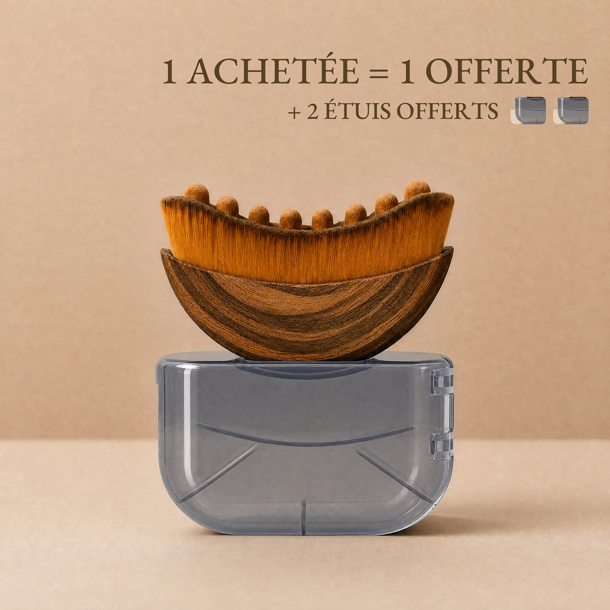 Offre 1 achetée = 1 offerte + 2 étuis offerts
