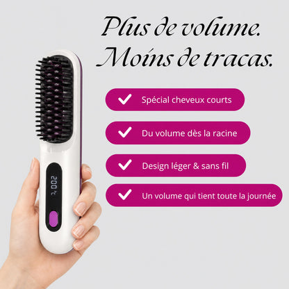 Volumizer blanc en main : plus de volume, moins de tracas