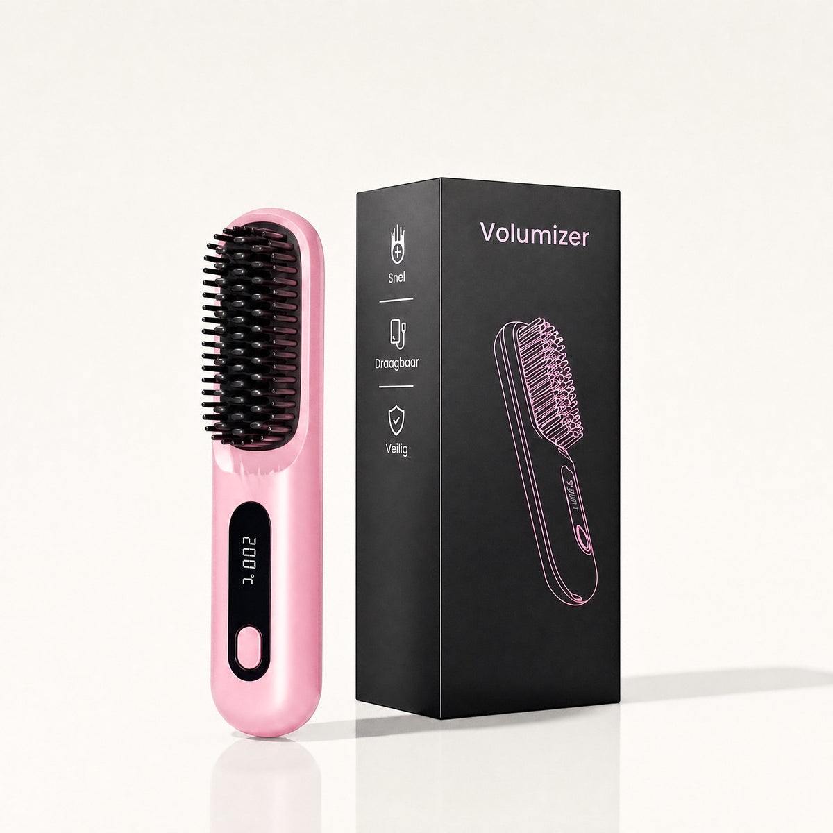 Volumizer rose et sa boîte