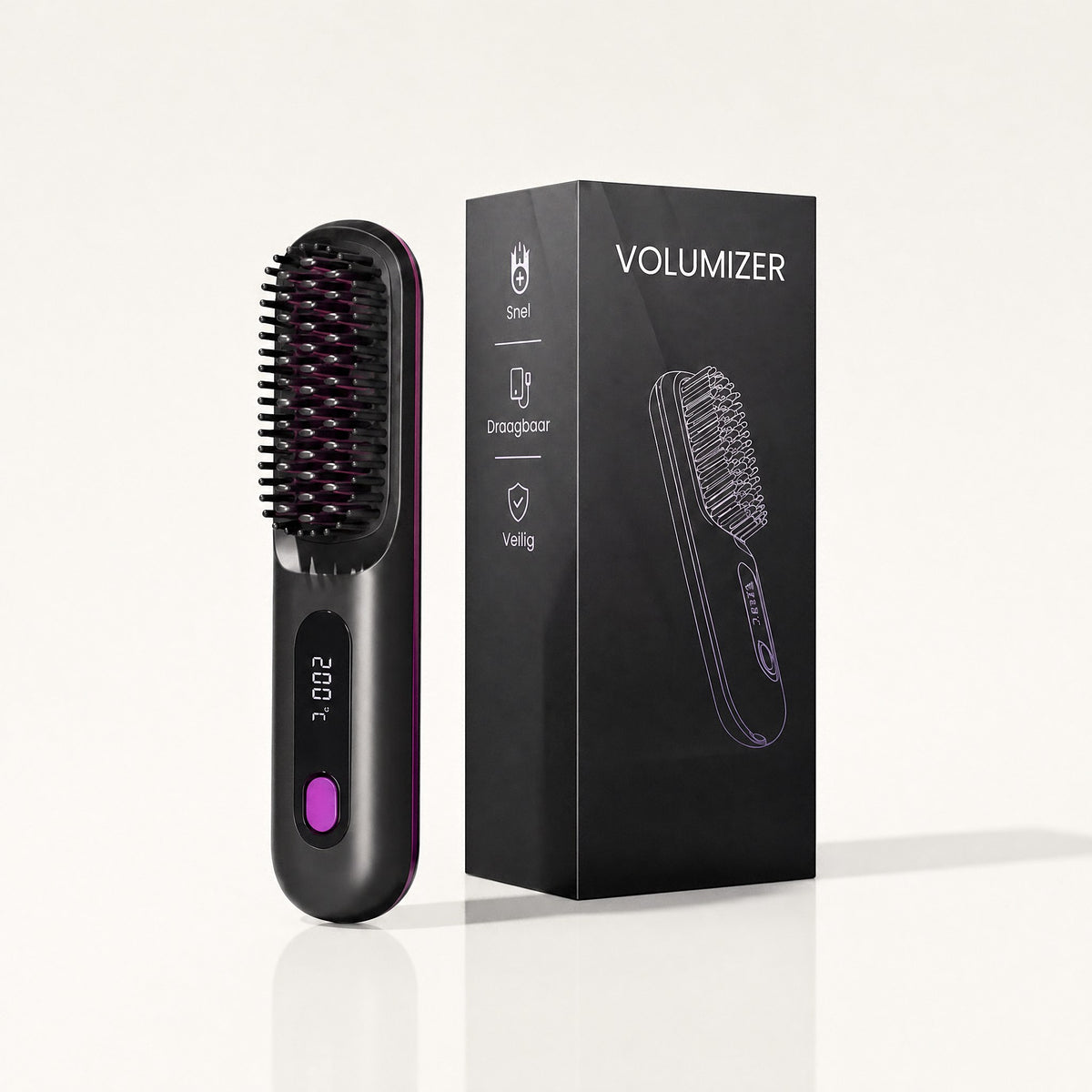 Volumizer noir et sa boîte