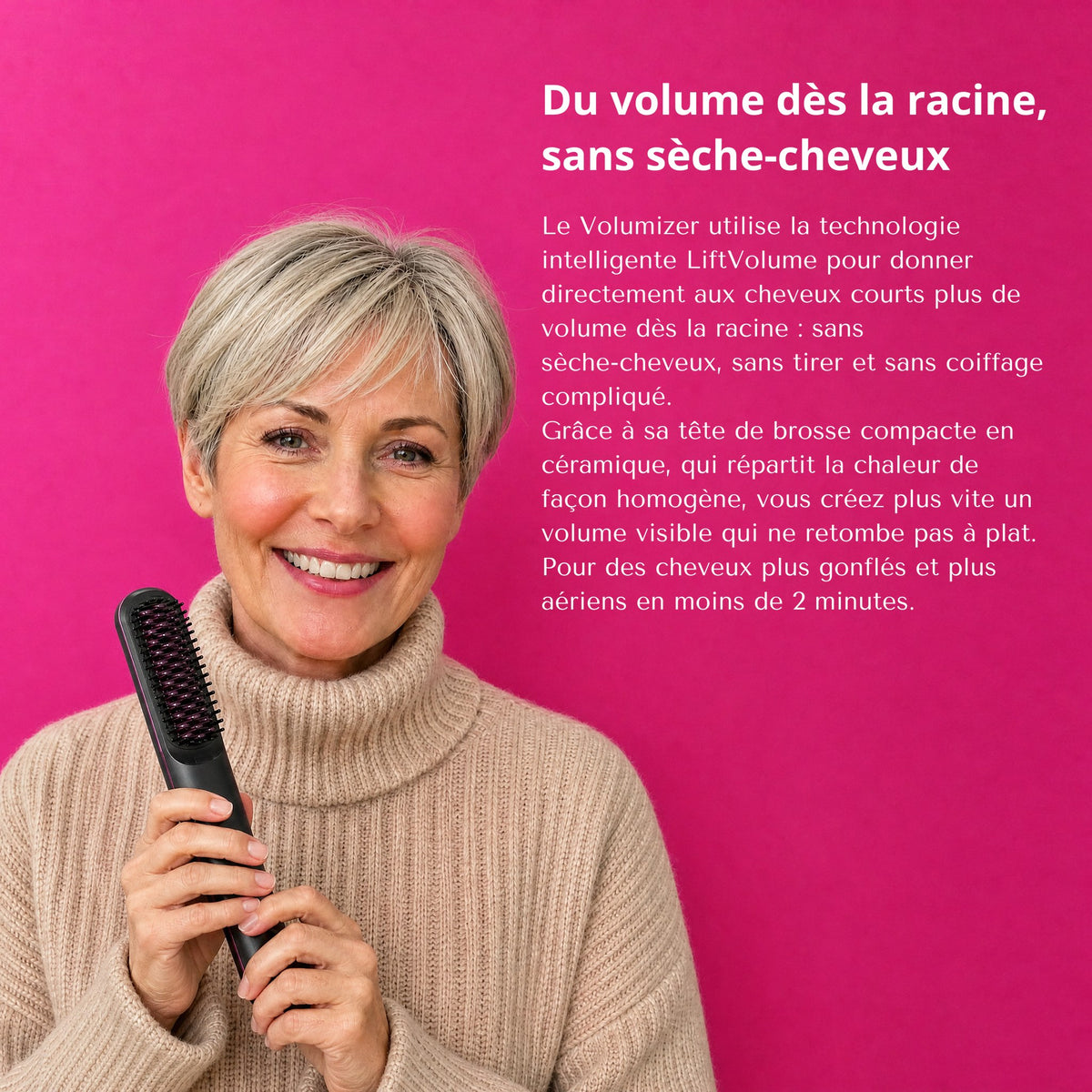 Volumizer | Brosse coiffante électrique pour cheveux courts
